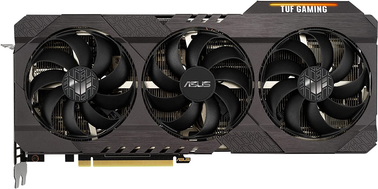ASUS TUF Gaming NVIDIA GeForce RTX 3070 V2 OC Edition Graphics Card (PCIe 4.0, 8GB GDDR6, LHR, HDMI 2.1 , DisplayPort 1.4a, Dual Ball Fan Bearings, Military-Grade Certification, GPU Tweak II)