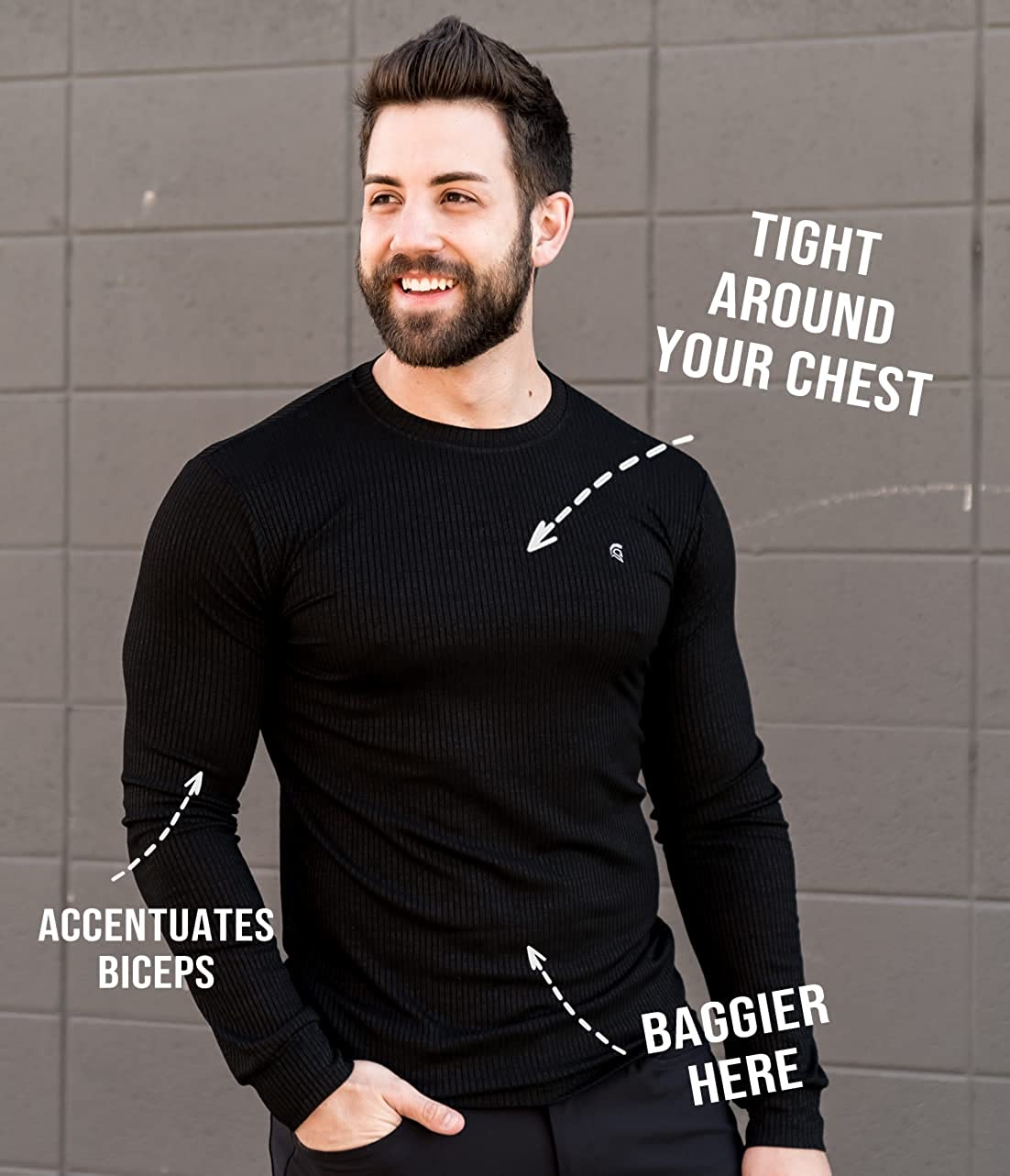 The Argo Shirt - Order a Size Up - Men's Slim-Fit Casual Athletic Long-Sleeve T-Shirt