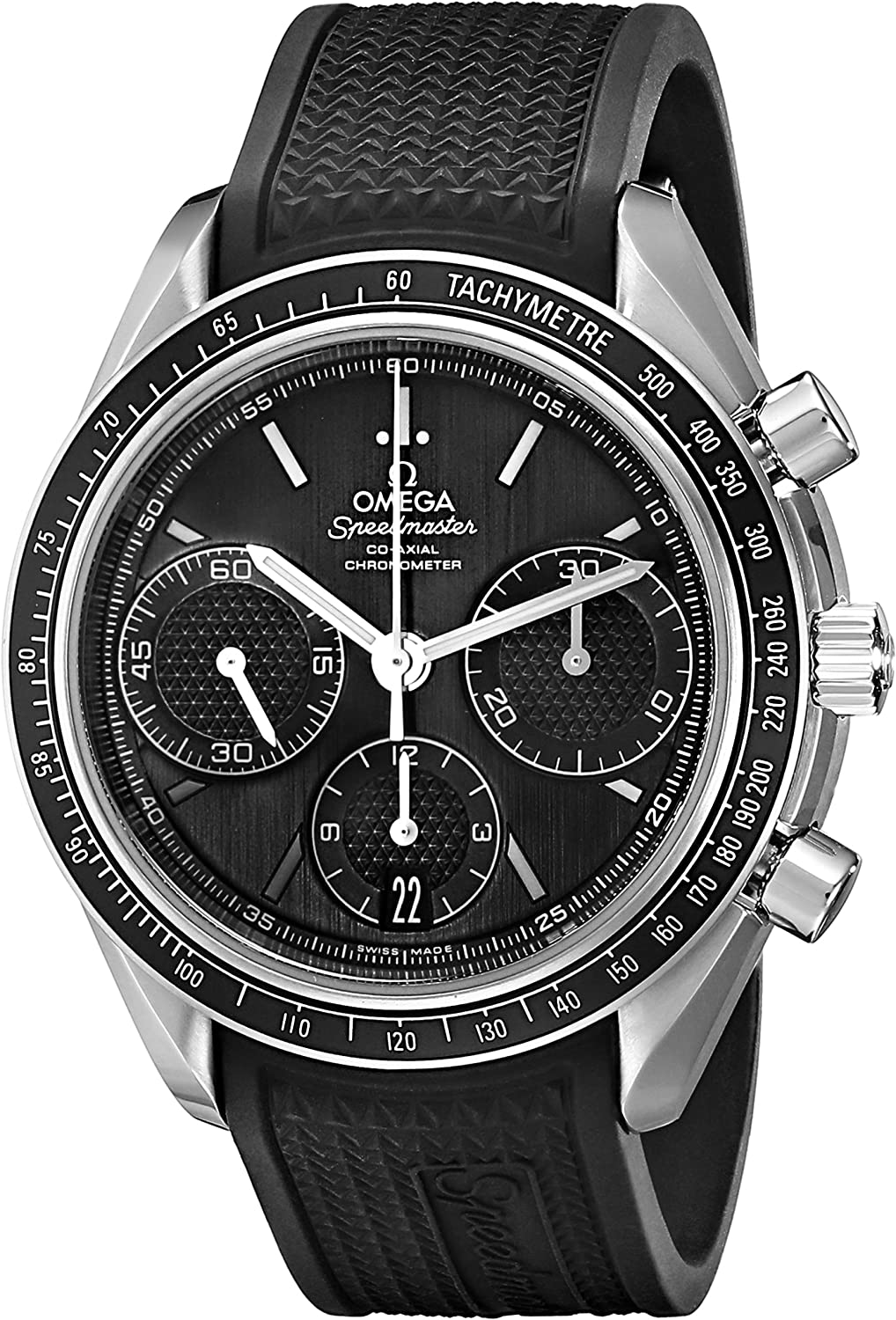 Omega Men's 32632405001001 Speed Master Analog Display Automatic Self Wind Black Watch