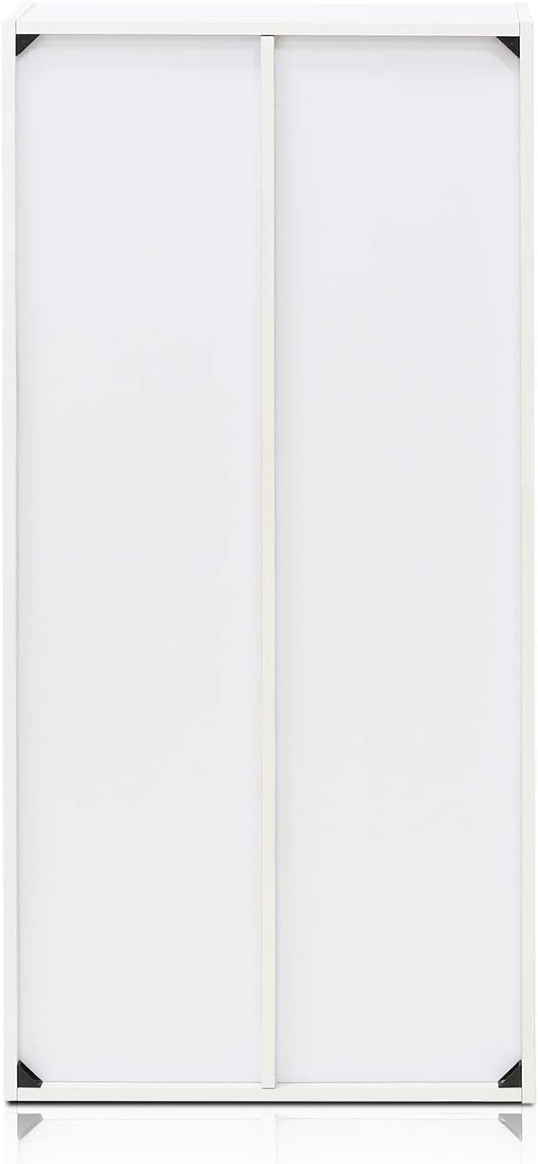 Furinno Luder Bookcase / Book / Storage ， 7-Cube， White