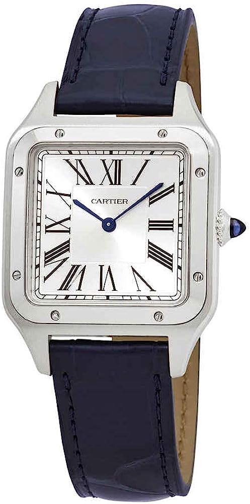 Cartier Santos-Dumont Quartz Silver Dial Men's Watch WSSA0022