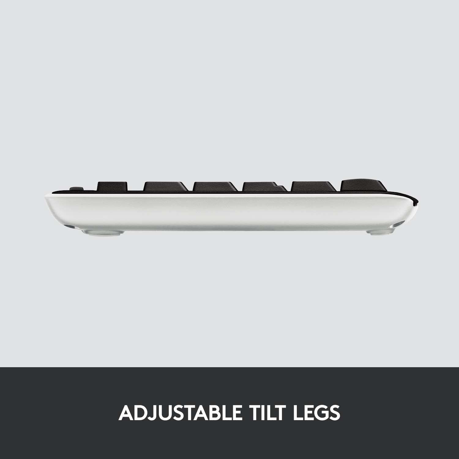 Logitech K270 Wireless Keyboard for Windows, 2.4 GHz Wireless, Full-Size, Number Pad, 8 Multimedia Keys, 2-Year Battery Life, Compatible with PC, Laptop